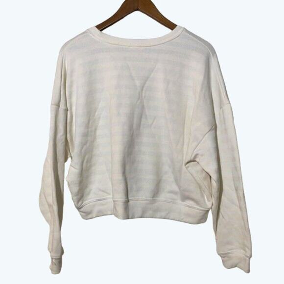 Somewhere West Sweatshirt Women's Medium White Pink Text Soft Cozy  Sweatshirt - Picture 5 of 8